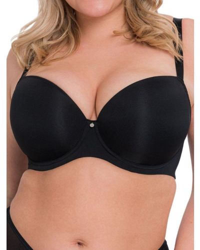 Curvy Kate Smoothie Plunge T-shirt Bra Polyamide - Black