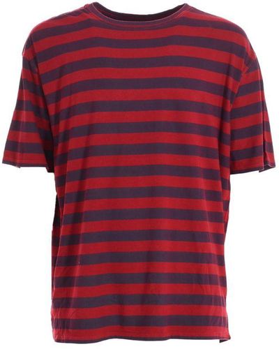 ELEVEN PARIS Aziz Round Neck Short Sleeve T-Shirt 17S1Ts296 - Red