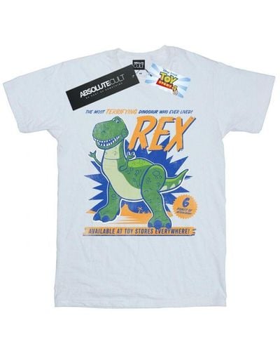 Disney Toy Story 4 Rex Terrifying Dinosaur T-Shirt () Cotton - Blue