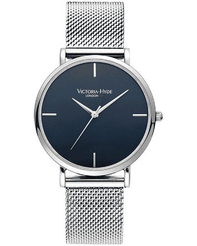 Victoria Hyde London Watch Richmond Simple, Stainless Steel - Blue