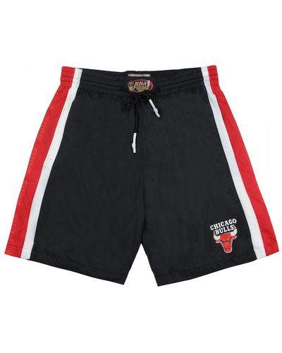 Mitchell & Ness Men's Chicago Bulls Black Pinstripe Authentic Shorts