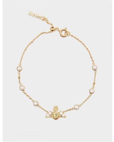 Olivia Burton Accessories Pearl Bee Bracelet - White