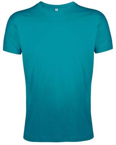 Sol's Regent Slim Fit T-shirt Met Korte Mouwen (eendenblauw)