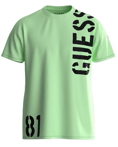 Guess T Shirt Homme 81 Authentiek - Groen