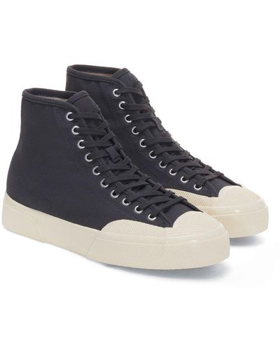 Superga 2433 Collect High Tops (Antracite/Off) - Blue