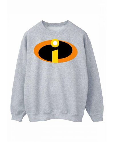 Disney The Incredibles Costume Logo Sweatshirt (Sports) - Grey