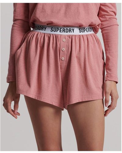 Superdry Pyjamashort - Rood