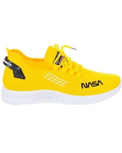 NASA High-Top Lace-Up Style Sports Shoes Csk2033 - Yellow