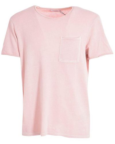 ELEVEN PARIS Abdel Short Sleeve Round Neck T-shirt 17s1ts01 Cotton - Pink