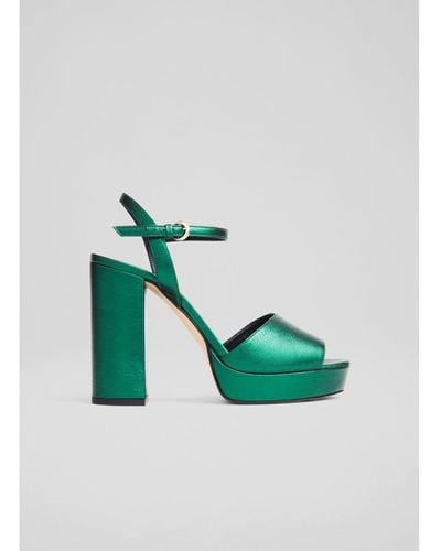 LK Bennett Solange Formal Sandals - Green