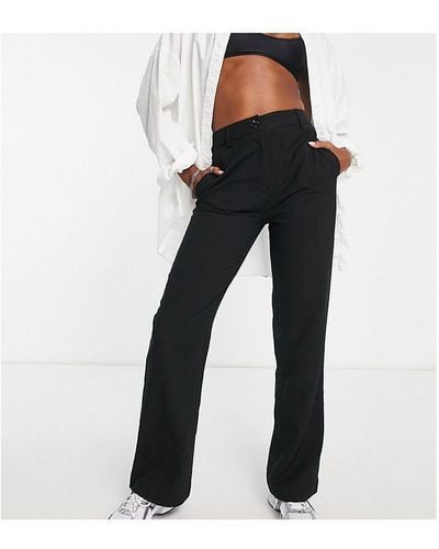 TOPSHOP Tailored Relaxed Wide Leg Slouch Trouser - White
