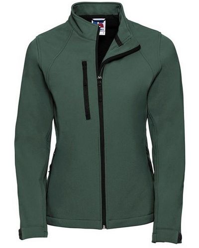 Russell 3 Layer Soft Shell Jacket - Green
