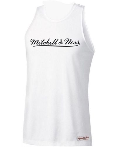 Mitchell & Ness Graphic Logo White Vest Cotton