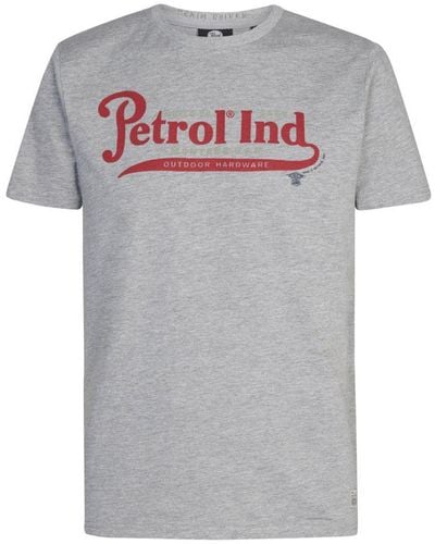 Petrol Industries Artwork T-shirt Pipeston - Grijs