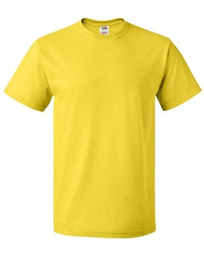 Fruit Of The Loom Hd Cotton Short Sleeve T-Shirt () - Yellow