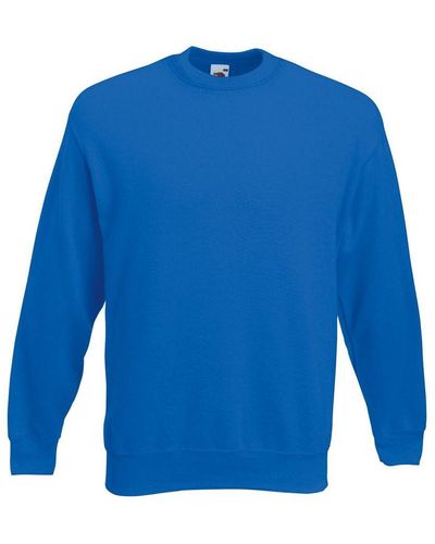 Fruit Of The Loom Classic 80/20 Set-In Sweatshirt (Royal) - Blue