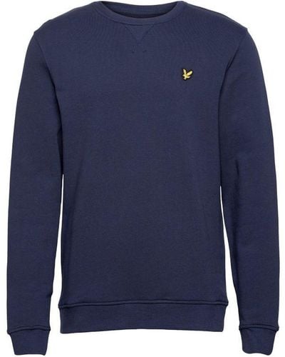 Lyle & Scott Sweaters Crew Neck Swearshirt Blauw