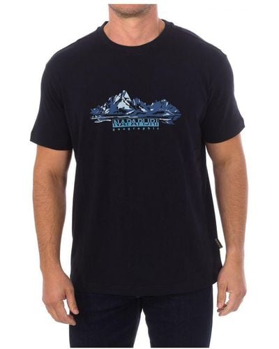 Napapijri S-Backcountry Short Sleeve Round Neck T-Shirt Np0A4Gm1 - Black