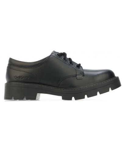 Kickers S Kori Derby Leather Shoes - Black