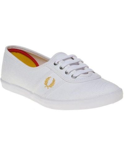 Fred Perry Aubrey Twill Trainers - White