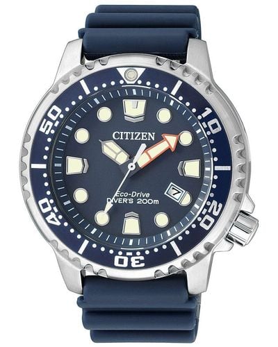 Citizen Promaster Marine Diver Watch Bn0151-17L Rubber - Blue