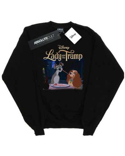 Disney Ladies Lady And The Tramp Homage Sweatshirt () - Black