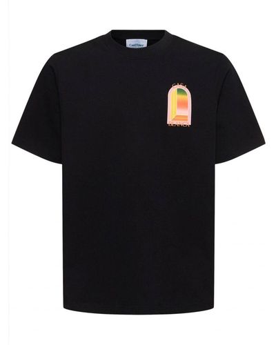 Casablancabrand Gradient L'Arche Printed T-Shirt - Black