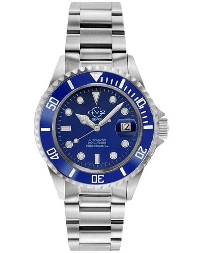 Gv2 Liguria Blue Dial Stainless Steel Bracelet Watch