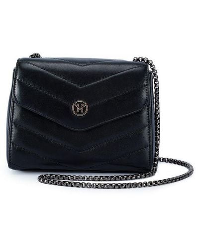 Victoria Hyde London Ladies Shoulder Bag Leather - Black