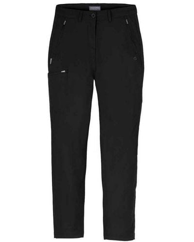 Craghoppers Ladies Expert Kiwi Pro Stretch Hiking Trousers () - Black