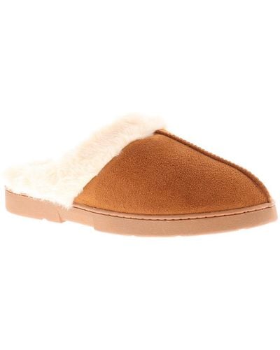 Strollers Fluffy Slippers Decator Slip On Micro Fibre - Brown
