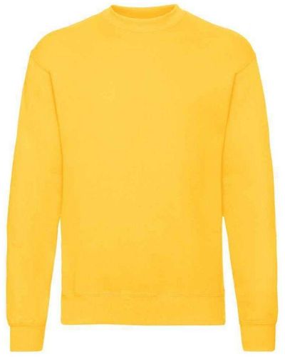 Fruit Of The Loom Adult Classic Drop Shoulder Sweatshirt (Sunflower) - Yellow