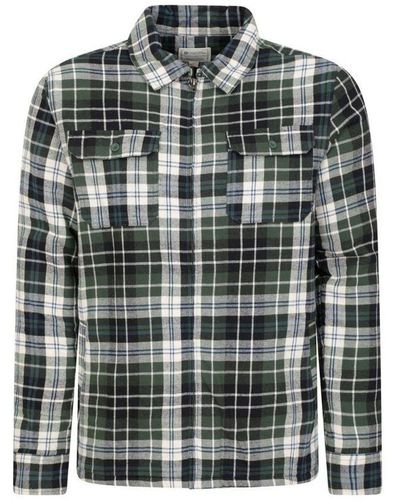 Mountain Warehouse Stream Ii Flannel Lined Shirt () Cotton - Green