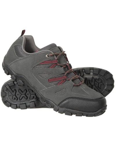 Mountain Warehouse Outdoor Iii Suede Walking Shoes () - Grey