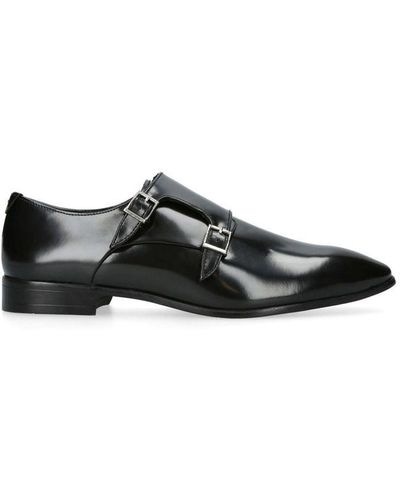 KG by Kurt Geiger Leather Silas Double Monk Leather - Black