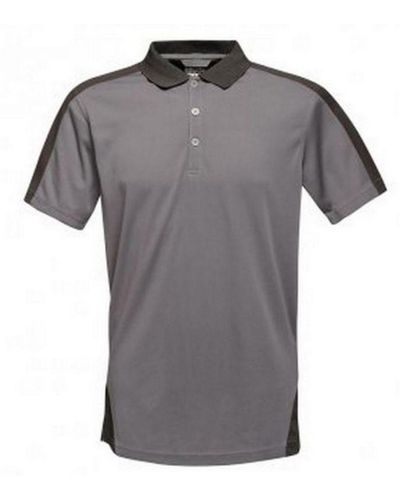 Regatta Contrast Coolweave Pique Polo Shirt (Seal/) - Grey