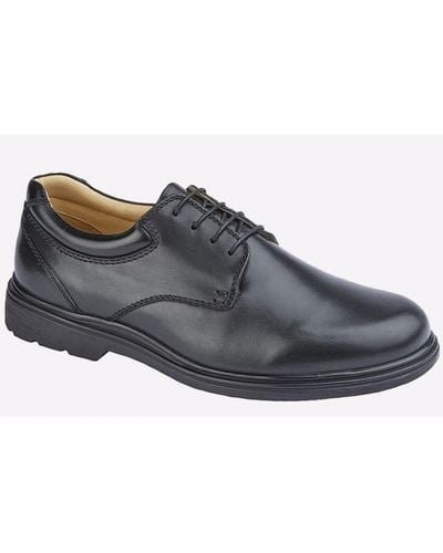Roamers Trenton Leather Shoes - Black