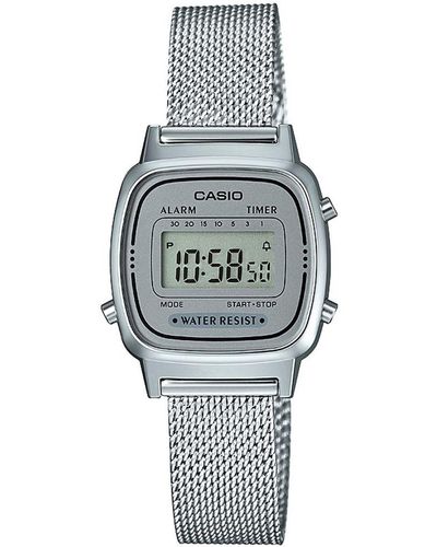 G-Shock Collection Silver Watch La670wem-7ef Stainless Steel - Grey