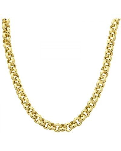 DIAMANT L'ÉTERNEL 9ct Yellow Gold Thick Belcher Chain Of 20 Inch/51cm Length And 0.5cm Width - Metallic