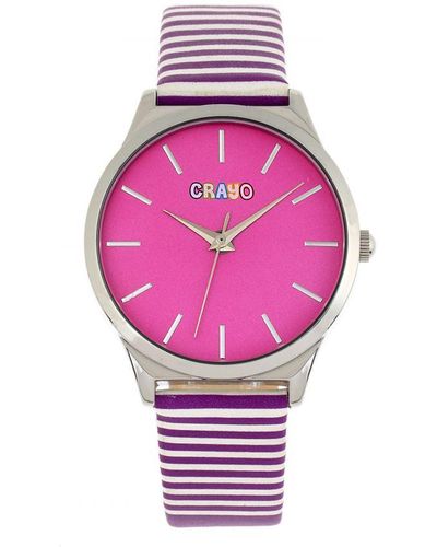 Crayo Aan Boord Van Unisex Horloge - Roze