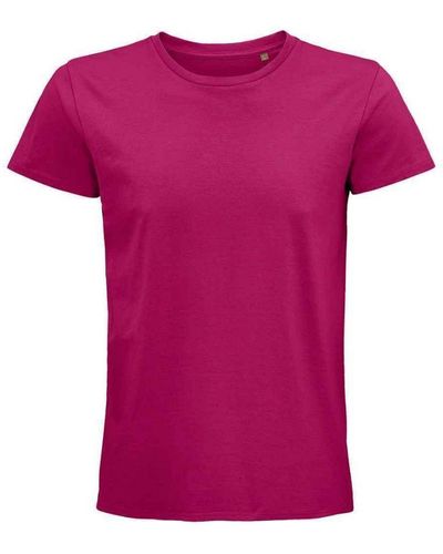 Sol's Adult Pioneer Organic T-Shirt (Fuchsia) - Pink