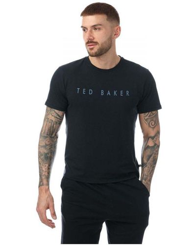 Ted Baker T-shirt In Navy - Zwart