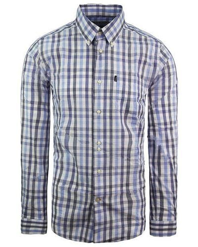 Barbour Tailored Fit Oxford Shirt Cotton - Blue