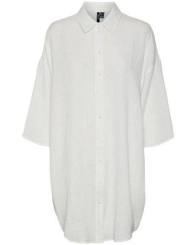 Vero Moda Natali Oversized Shirt - Wit