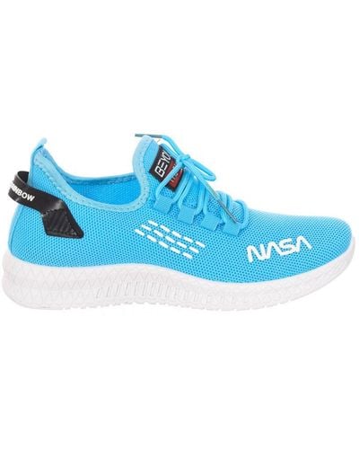 NASA High-Top Lace-Up Style Sports Shoes Csk2034 - Blue