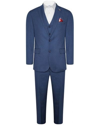 Harry Brown London Harry London 3 Piece Slim Fit Suit - Blue