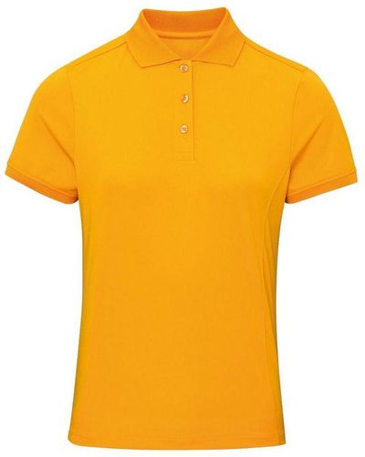 PREMIER Ladies Coolchecker Pique Polo Shirt (Sunflower) - Yellow
