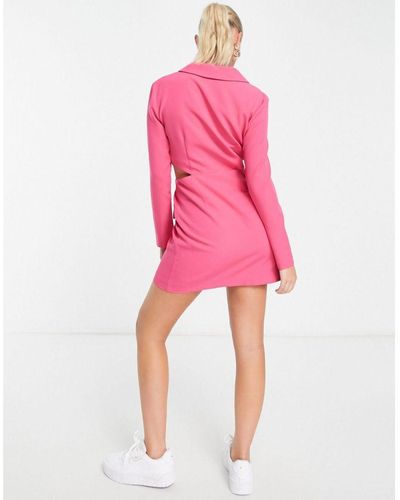 Miss Selfridge Cut Out Tailored Dress - Pink