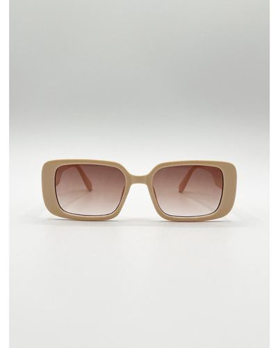 SVNX Oversized Rectangle Sunglasses - Grey