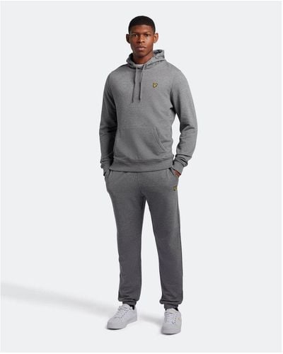 Lyle and scott grey tracksuit shop